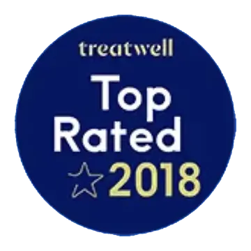 Treatwell Top Rated 2018 recognition badge