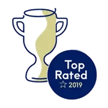 Treatwell Top Rated 2019 recognition badge