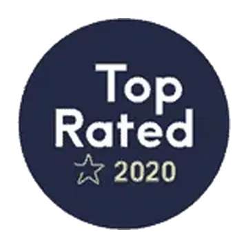 Treatwell Top Rated 2020 recognition badge