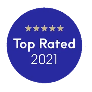 Treatwell Top Rated 2021 recognition badge